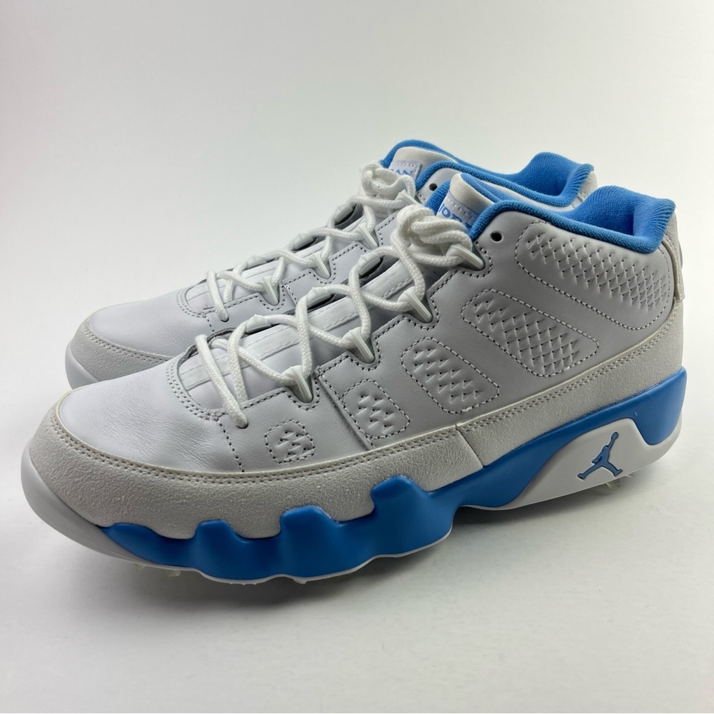 Nike Air Jordan 9 Retro Low Golf White University Blue UNC Mens 10.5 FJ5934-101 - Picture 5 of 12